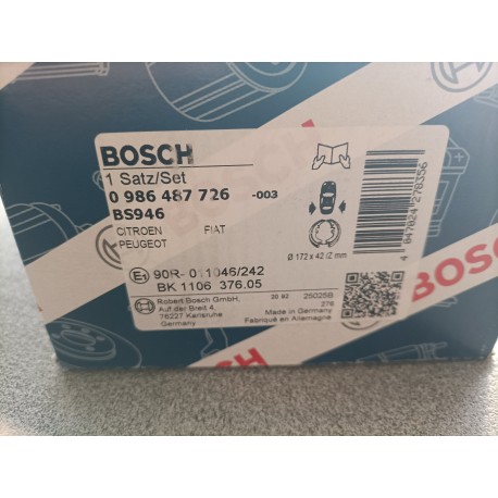 Ganasce freno a mano BOSCH 0 986 487 726 FIAT CITROEN PEUGEOT