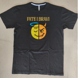 T-Shirt Nera FATE I BRAVI ORIGINAL ANGEL VERSUS DEVIL