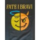 T-Shirt Nera FATE I BRAVI ORIGINAL ANGEL VERSUS DEVIL